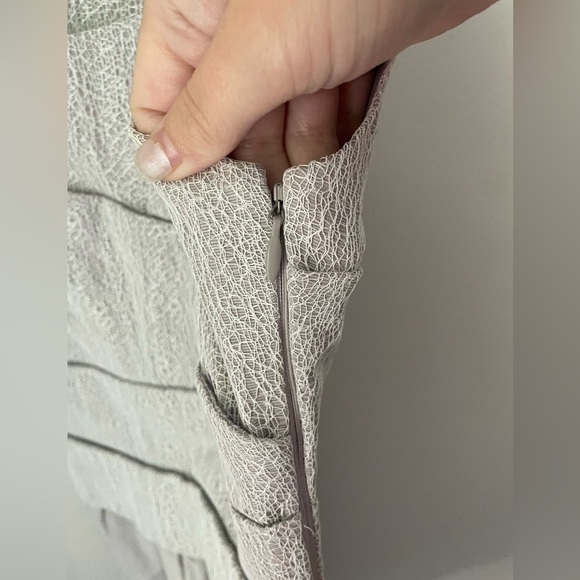 Reiss Gray Lace Mini Dress Size 2 - Picture 6 of 11